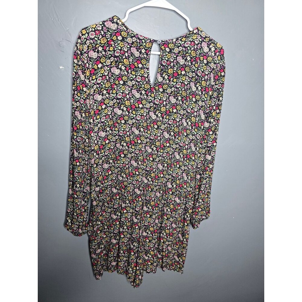 LOFT Floral v-neck Romper Large Botanical Cottagecore Spring - Picture 7 of 16